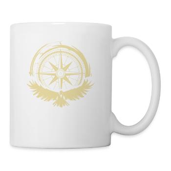 Bird and Compass Camper Gift - Coffee/Tea Mug - white - Right
