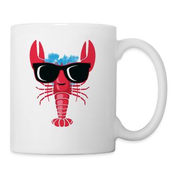 Cool Lobster Foodie Gift - Coffee/Tea Mug - white - Right