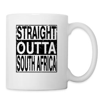 South Africa Straight Outta South Africa - Coffee/Tea Mug - white - Right