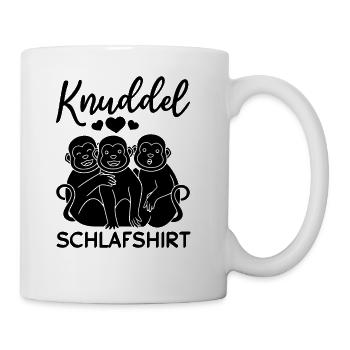 Süße Affen Orang-Utan - Knuddel Schlafshirt Affen - Coffee/Tea Mug - white - Right