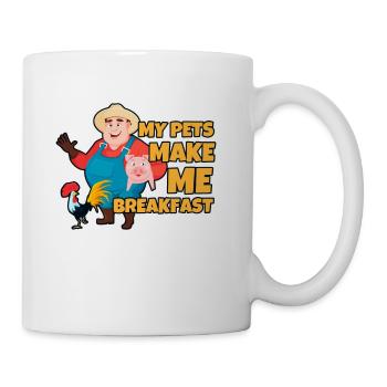 Ranch My Pets Make Me Breakfast - Coffee/Tea Mug - white - Right