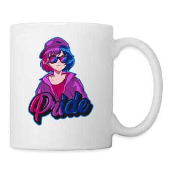 Bisexual Pride Bi Japanese Cool Anime Girl Bisexua - Coffee/Tea Mug - white - Right