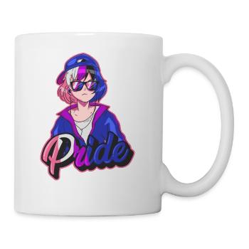 Genderfluid Pride Japanese Cool Anime Girl Genderf - Coffee/Tea Mug - white - Right