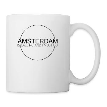 Amsterdam saying - Coffee/Tea Mug - white - Right