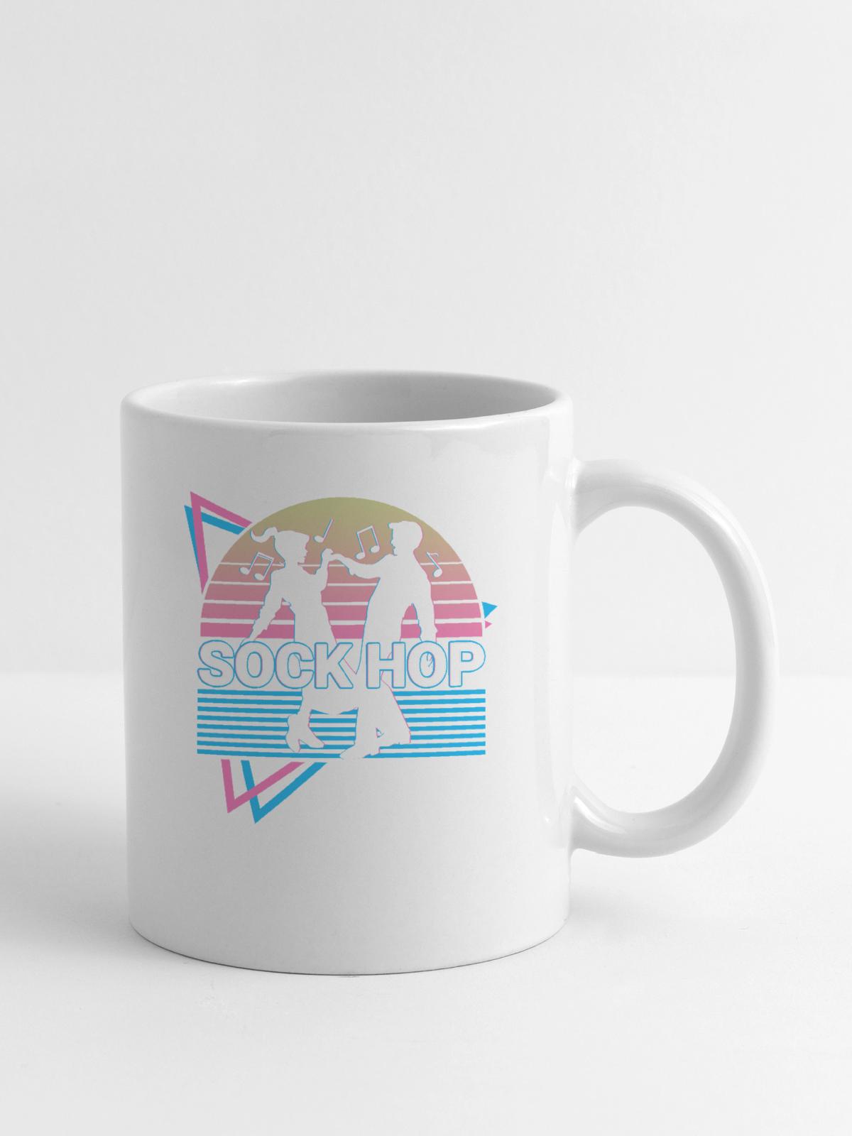 Sock Hop Retro - Coffee/Tea Mug - white - Right