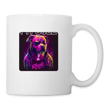 Graffiti Style - Cool Pitbull 3 - Coffee/Tea Mug - white - Right