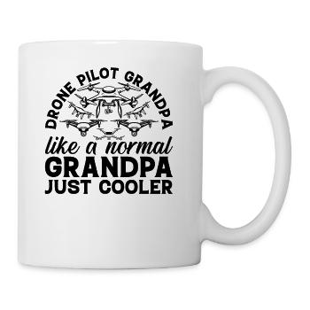 Drone Quadcopter Drone Pilot Grandpa - Grandpa Dro - Coffee/Tea Mug - white - Right
