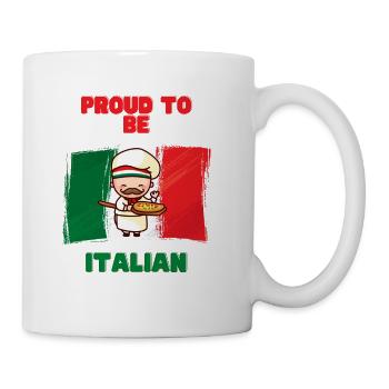 Proud to be Italian - cute design - Coffee/Tea Mug - white - Right