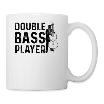 Double Bass Player - Contrabass Double Bass Player - Coffee/Tea Mug - white - Right