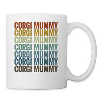 Corgi Mummy Corgi Mummy Halloween Dog Lover - Coffee/Tea Mug - white - Right