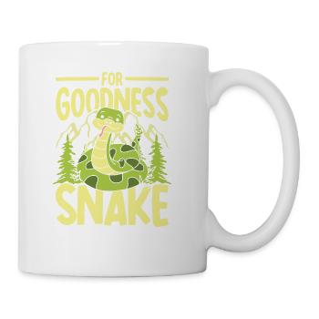 For Goodness Snake for Reptile Lover Snake Lover - Coffee/Tea Mug - white - Right