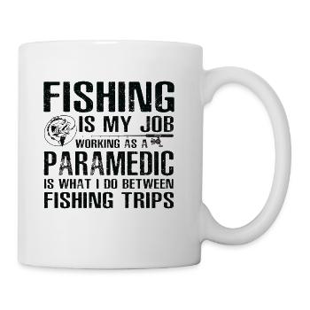 Paramedic Funny Fishing - Coffee/Tea Mug - white - Right