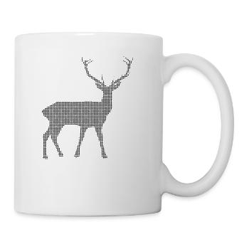 cerf - Tasse - blanc - Droite