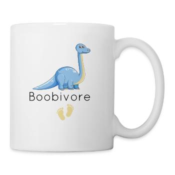 Boobivore Baby, baby shower gift Boobivore - Coffee/Tea Mug - white - Right