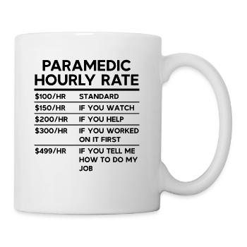 Paramedic Hourly Rate - Coffee/Tea Mug - white - Right