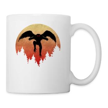 Cryptidcore Aesthetic Mothman Cryptozoology - Coffee/Tea Mug - white - Right