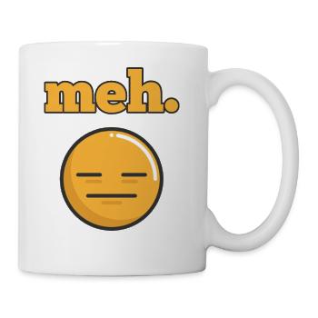 Feeling Meh Emotion - Coffee/Tea Mug - white - Right