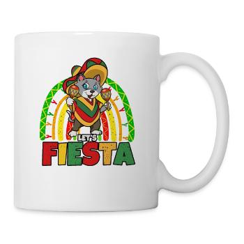 Lets Fiesta Cat - Coffee/Tea Mug - white - Right