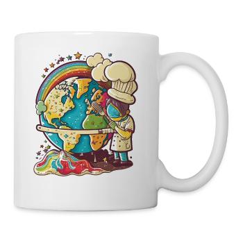 bake the world better place - Coffee/Tea Mug - white - Right