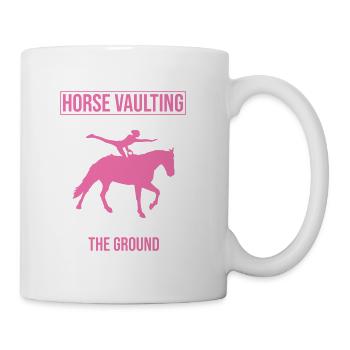 Funny Equestrian Horse Vaulting - Coffee/Tea Mug - white - Right