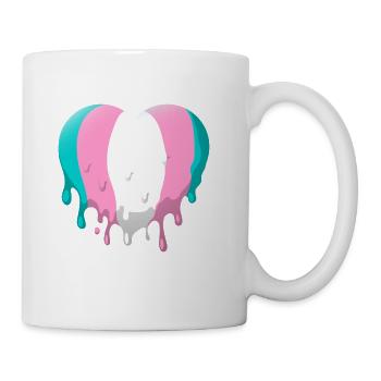 Trans Heart - Coffee/Tea Mug - white - Right