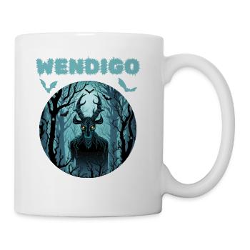 Wendigo Cryptid Halloween - Coffee/Tea Mug - white - Right