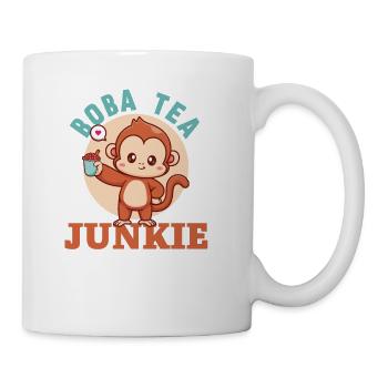 Bubble Tea Junkie, Bubble Tea Lover - Coffee/Tea Mug - white - Right