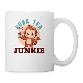 Bubble Tea Junkie, Bubble Tea Lover - Coffee/Tea Mug - white - Right