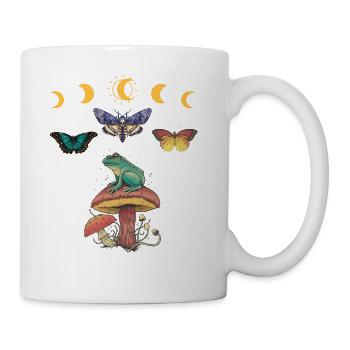 Cottagecore Cottage Core Frog Goblincore - Coffee/Tea Mug - white - Right
