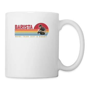 Barista more than a Hobby Queen Latte Art Barista - Coffee/Tea Mug - white - Right
