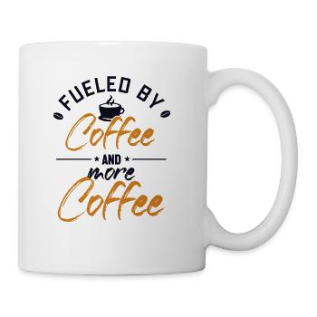 Fueled by Coffee and Coffee Latte Art Barista - Coffee/Tea Mug - white - Right