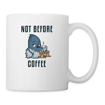 Not Before Coffee Latte Art Barista Queen Coffee - Coffee/Tea Mug - white - Right