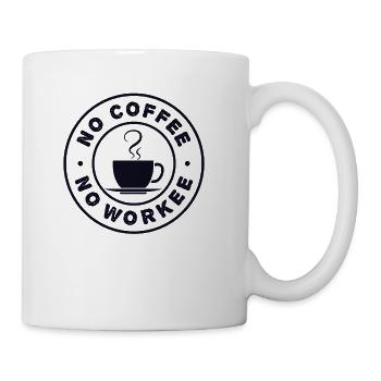 No Coffee No Workee Barista Queen Latte Art Coffee - Coffee/Tea Mug - white - Right