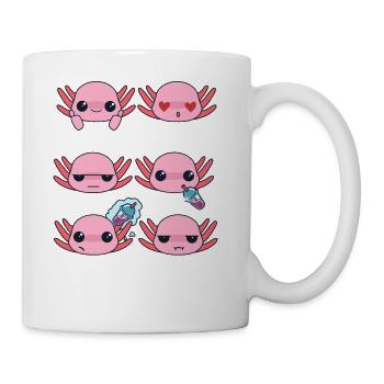 Axolotl And Bubble Tea - Coffee/Tea Mug - white - Right