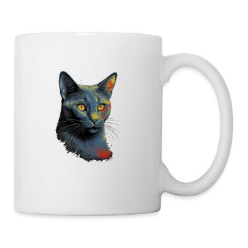 Russian Blue Cat Lover Kitten Russian Blue Cats - Coffee/Tea Mug - white - Right