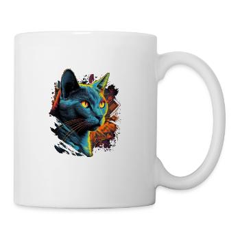Russian Blue Cat Lover Kitten Russian Blue Cats - Coffee/Tea Mug - white - Right