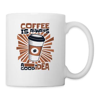 Coffee Is Always A Good Idea Queen Latte Art - Coffee/Tea Mug - white - Right