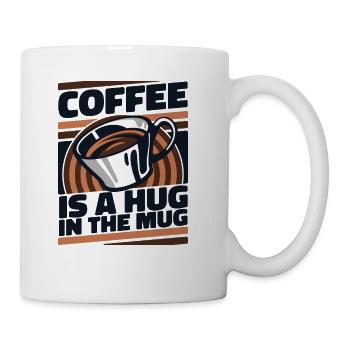 Coffee Is A Hug In The Mug Barista Queen Latte - Coffee/Tea Mug - white - Right