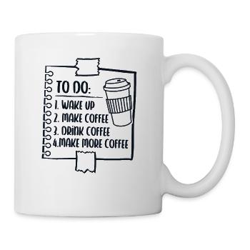 To Do List Barista Queen Latte Art Coffee Lover - Coffee/Tea Mug - white - Right
