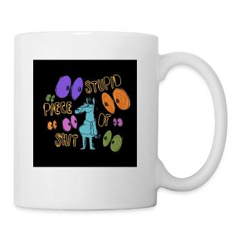 Bojack Horseman Stupid Piece of Shit - Coffee/Tea Mug - white - Right