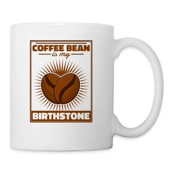 Coffee Bean Is My Birthstone Queen Latte Art - Coffee/Tea Mug - white - Right