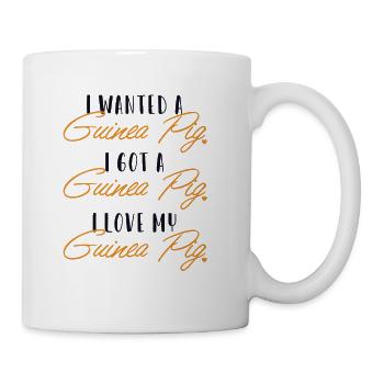 Guinea Pig Love American Crested Cavy Caviidae - Coffee/Tea Mug - white - Right