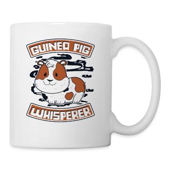Guinea Pig Whisperer Cavy Caviidae Long Hair - Coffee/Tea Mug - white - Right