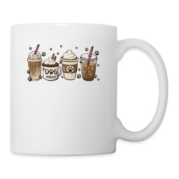 Coffee Cups Dog Mom Cute Dog Paw Coffee Dog Lover - Coffee/Tea Mug - white - Right