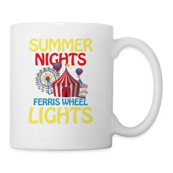 Summer Nights And Ferris Wheel Lights - Coffee/Tea Mug - white - Right
