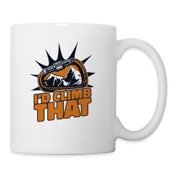 I'd Climb That Sport Free Alpine Outdoor Speed - Coffee/Tea Mug - white - Right
