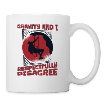 Gravity And I Respectfully Disagree Alpine - Coffee/Tea Mug - white - Right