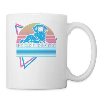 I Speak Pekingese Retro - Coffee/Tea Mug - white - Right