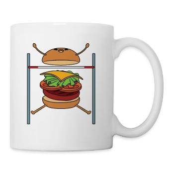 Burger High Jump - Coffee/Tea Mug - white - Right