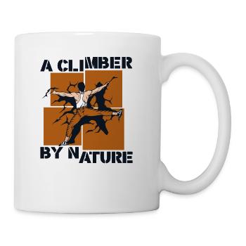 A Climber By Nature Bouldering Indoor Speed - Coffee/Tea Mug - white - Right